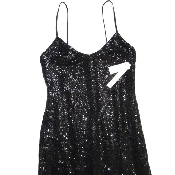 Anthropologie Black Sequin Dress - Picture 7 of 11